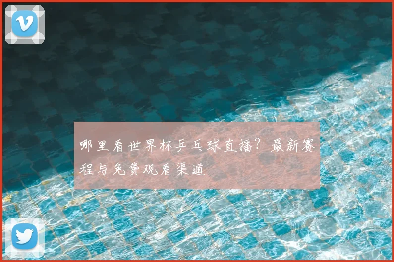 哪里看世界杯乒乓球直播？最新赛程与免费观看渠道
